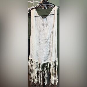 NWT Knit white boho cardigan